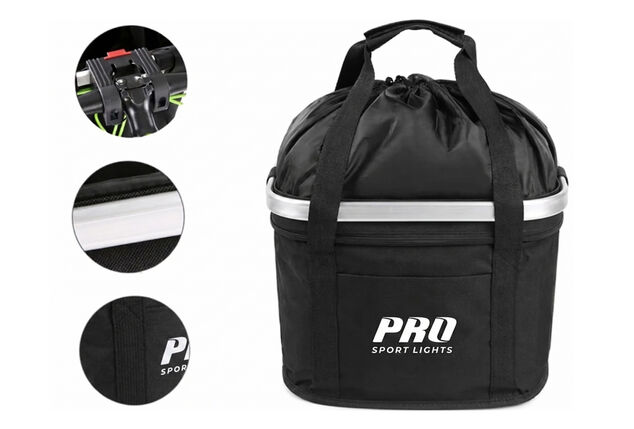 Practical detachable bicycle basket