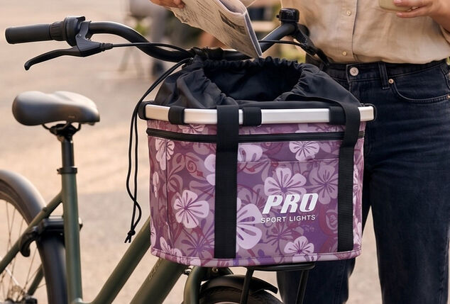 Practical detachable bicycle basket