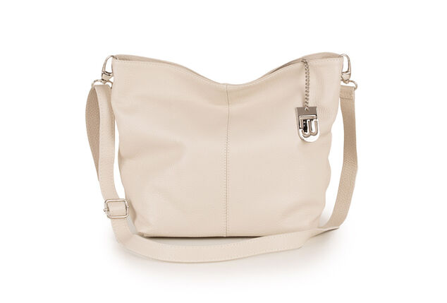 Luxurious Italian leather handbag in 11 stylish, fresh colours