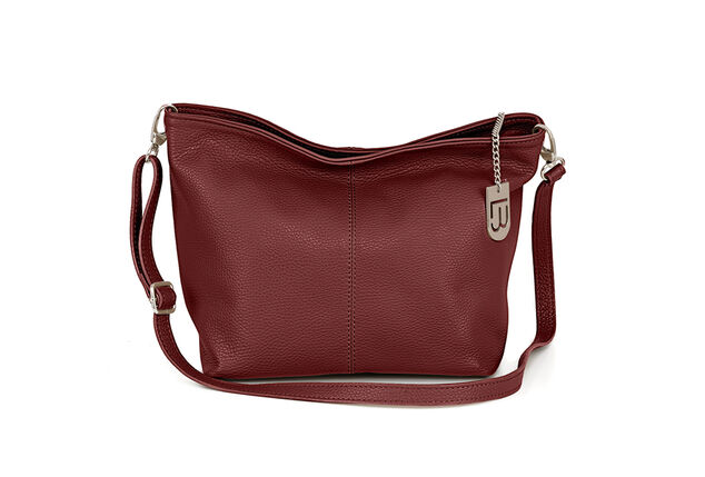 Luxurious Italian leather handbag in 11 stylish, fresh colours