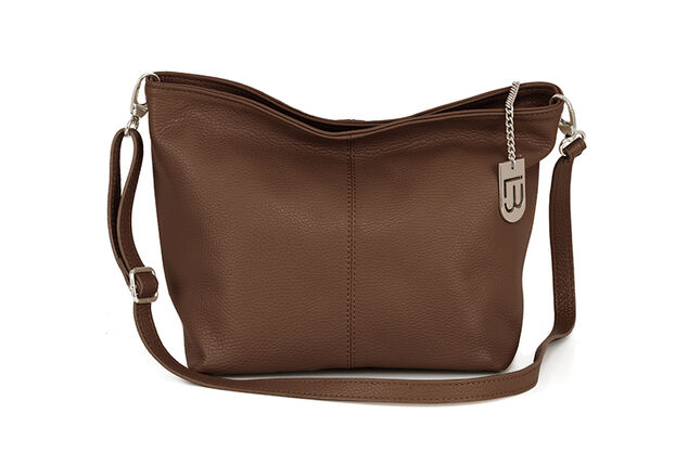 Luxurious Italian leather handbag in 11 stylish, fresh colours
