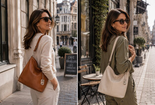 Luxueuze Italiaanse lederen handtas in 11 stijlvolle, frisse kleuren — 6