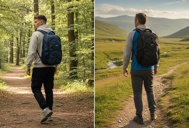 Comfortable, versatile hiking backpack with padded back panel