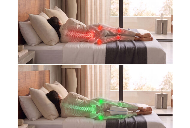 Ergonomisches Kniekissen für eine bessere Schlafhaltung