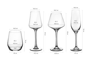 Elegantes 24-teiliges Gläserset für jeden Anlass am Tisch — 3
