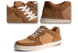 Stilvolle Herrensneaker aus Leder mit rutschfester Gummisohle — 3