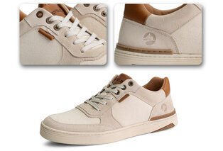 Stilvolle Herrensneaker aus Leder mit rutschfester Gummisohle — 11