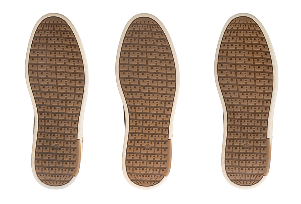 Stilvolle Herrensneaker aus Leder mit rutschfester Gummisohle