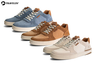 Stilvolle Herrensneaker aus Leder mit rutschfester Gummisohle — 14