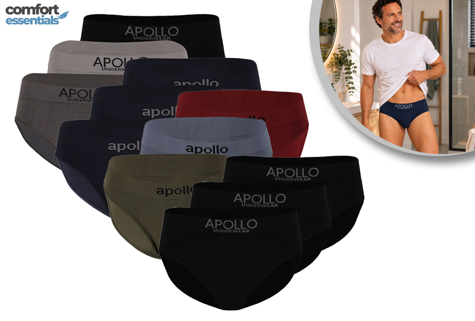 3er-Packung nahtlose Herren-Slips aus Baumwolle