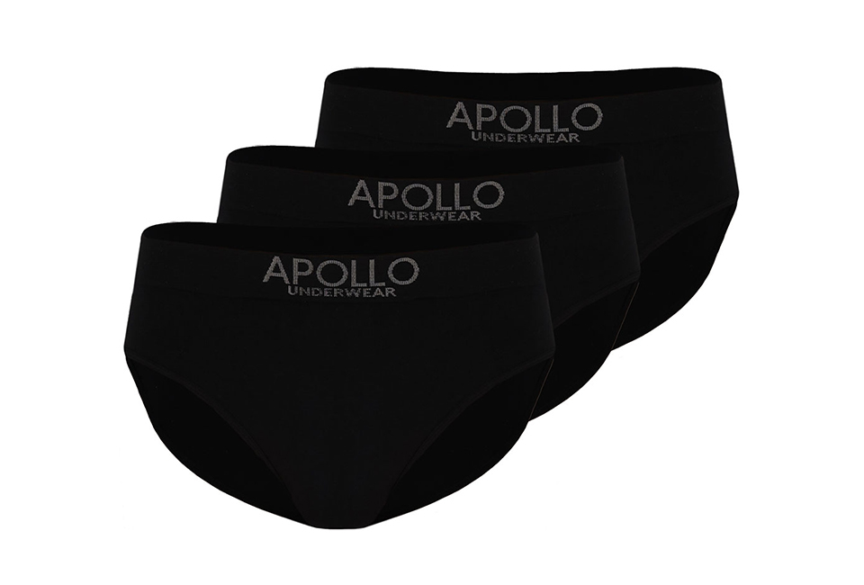 3er-Packung nahtlose Herren-Slips aus Baumwolle