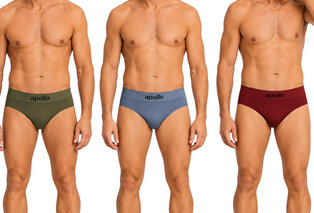 3er-Packung nahtlose Herren-Slips aus Baumwolle — 7