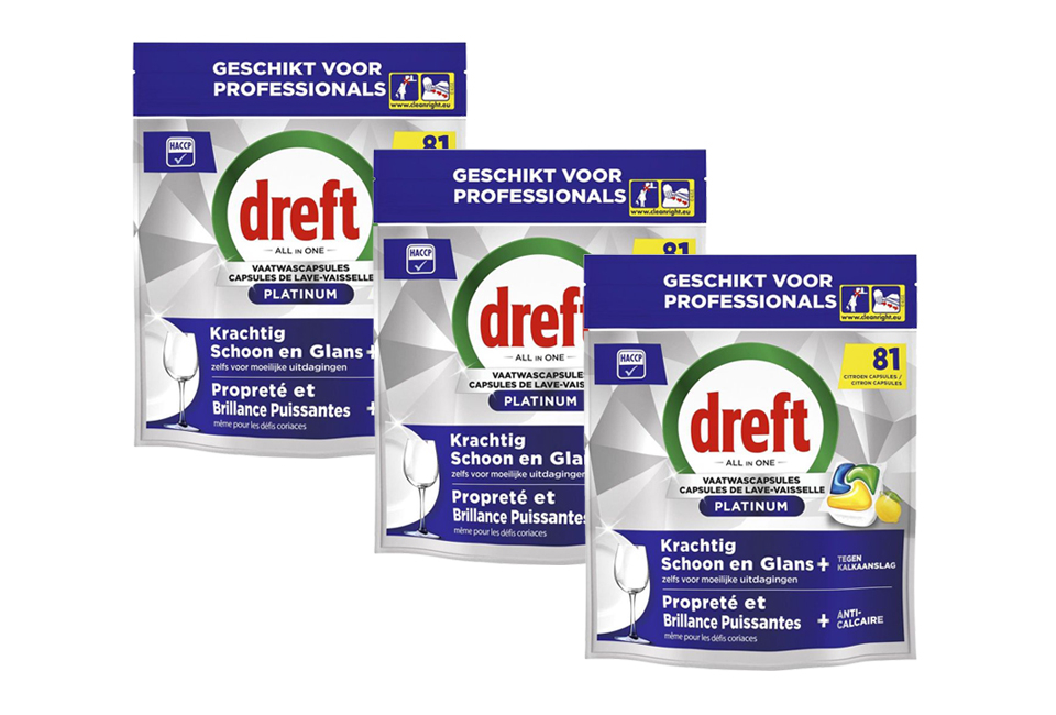 Dreft Platinum Megapackung: 243 All in One Geschirrspültabs
