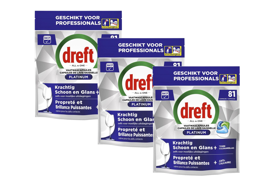 Dreft Platinum Megapackung: 243 All in One Geschirrspültabs