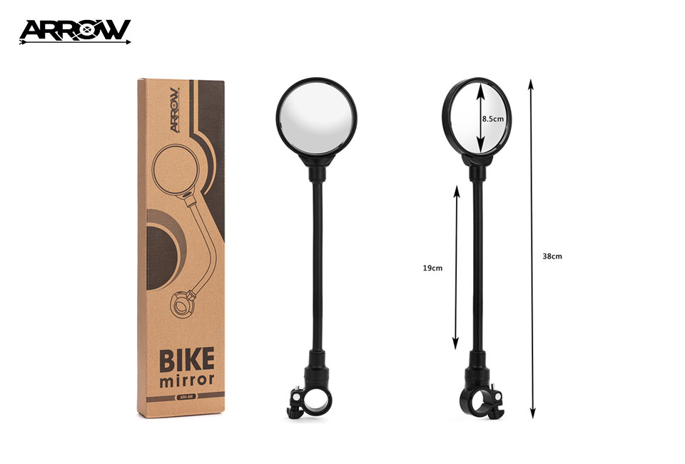 Rétroviseur pour vélo avec bras flexible