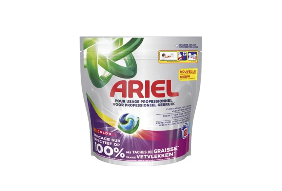160 lavages avec les dosettes Ariel 3-en-1