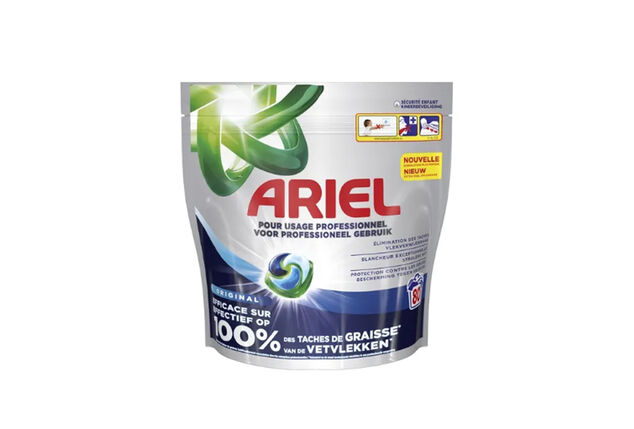 160 lavages avec les dosettes Ariel 3-en-1