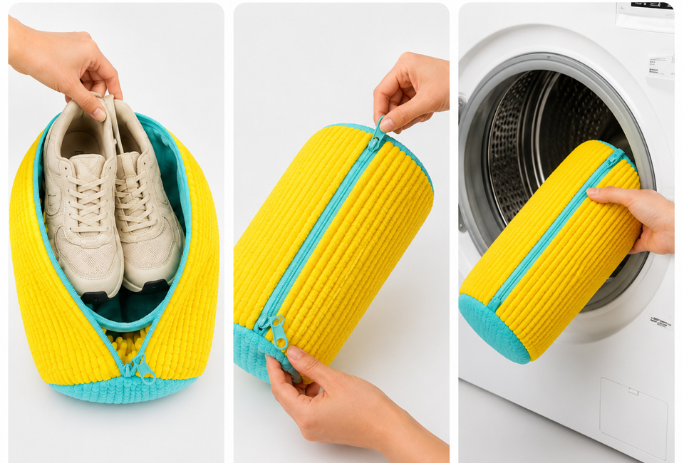 2er-Set Wäschelbeutel für Schuhe