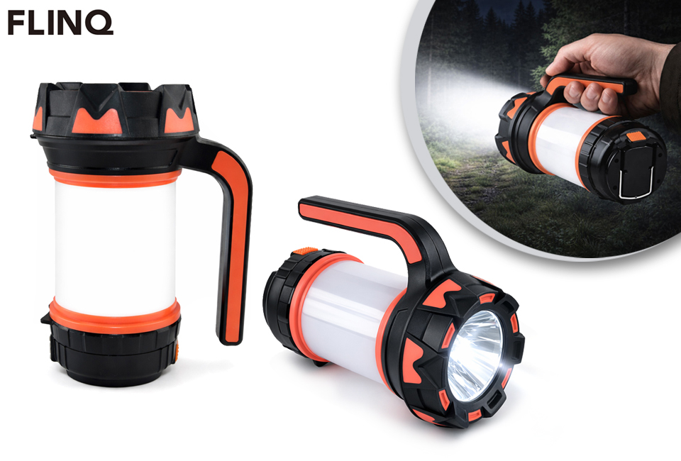 Multifunktionale 3-in-1-Lampe für unterwegs