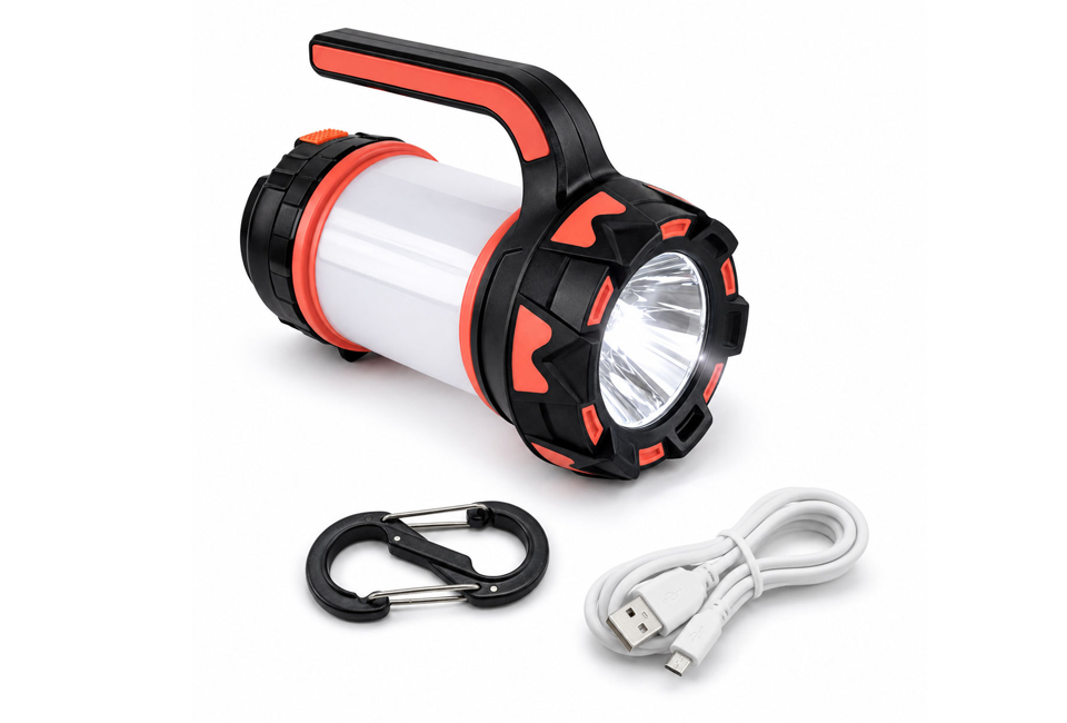 Multifunktionale 3-in-1-Lampe für unterwegs