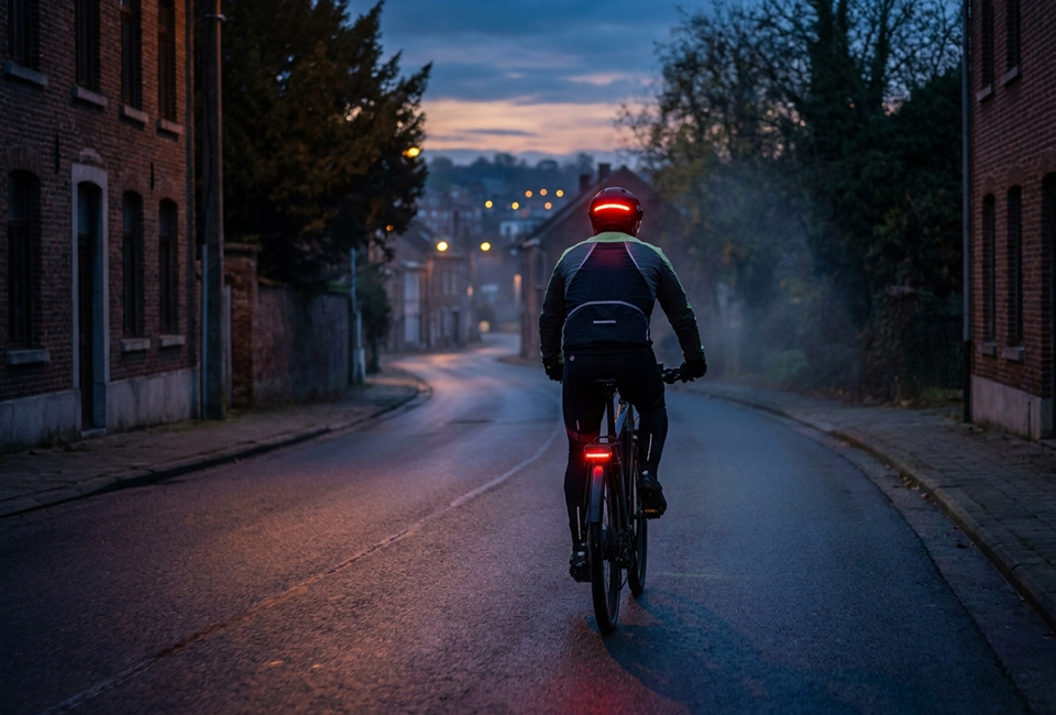 Casque de sécurité (électrique) pour vélo et trottinette électrique, équipé de 2 visières et d'un éclairage LED
