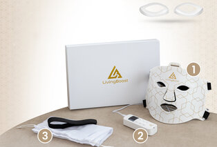 Komfortabel LED-ansigtsmaske med 4 lysfarver — 10