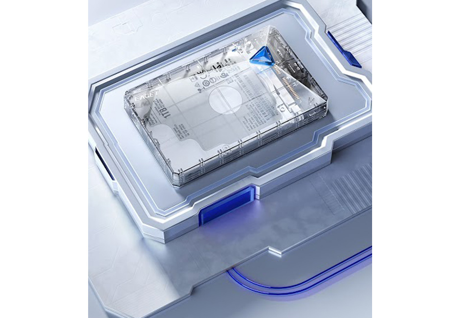Externe harde schijf van 250, 500 of 1000 GB