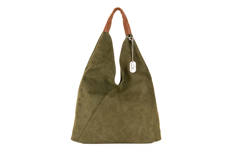 Stilvolle italienische Leder-Handtasche mit separater Innentasche