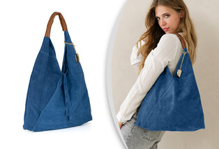 Stilvolle italienische Leder-Handtasche mit separater Innentasche — 12