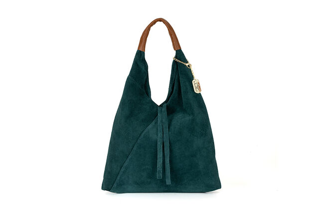 Stilvolle italienische Leder-Handtasche mit separater Innentasche
