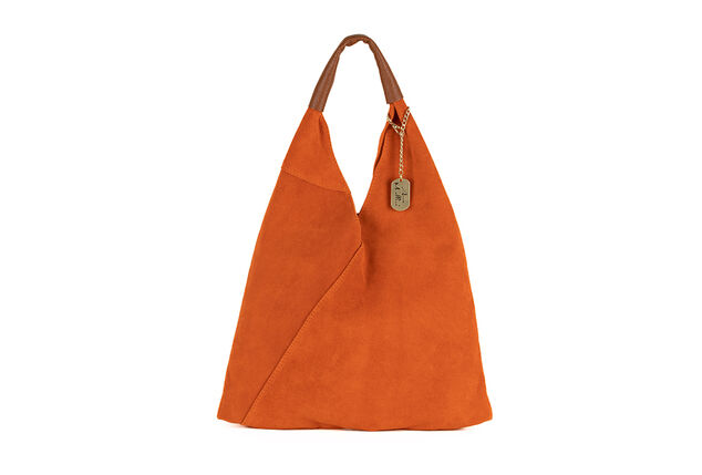 Stilvolle italienische Leder-Handtasche mit separater Innentasche