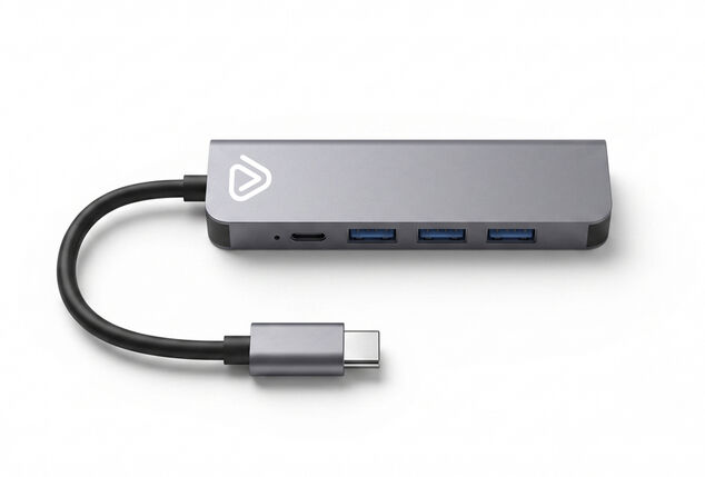 Vlectro 5-in-1 USB-C adapter with 4K HDMI and 100W Power Delivery