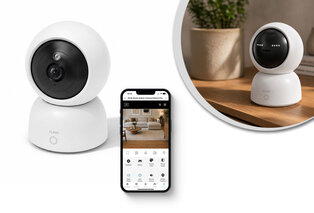 Caméra de sécurité intérieure intelligente avec vision nocturne et carte mémoire SD en option — 1