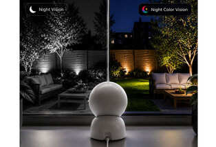 Caméra de sécurité intérieure intelligente avec vision nocturne et carte mémoire SD en option — 3