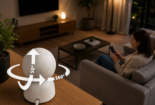 Caméra de sécurité intérieure intelligente avec vision nocturne et carte mémoire SD en option — 4