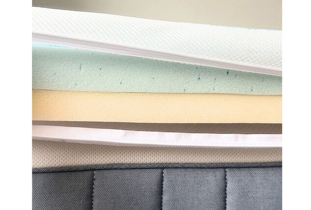 Luxury top-deck mattress with memory foam and comfort foam