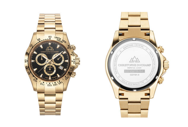 Élégante montre suisse pour hommes signée Christophe Duchamp