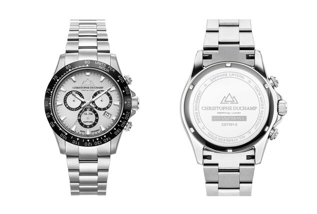 Élégante montre suisse pour hommes signée Christophe Duchamp