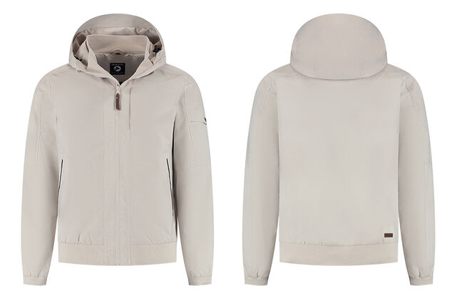 Chaqueta hardshell impermeable y cortavientos para hombre