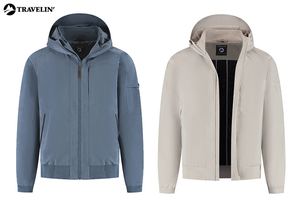 Chaqueta hardshell impermeable y cortavientos para hombre