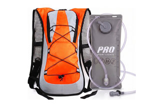 Handy hydration backpack in black or orange - ideal for running, cycling and hiking — 2