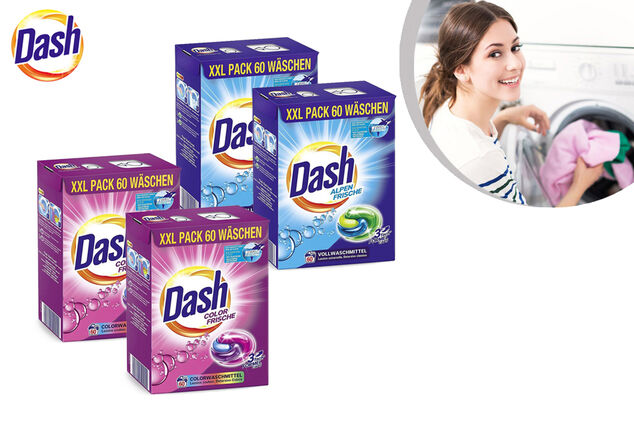 Bestel nu: 120 wasbeurten met Dash 3-in-1 pods - 50% Korting