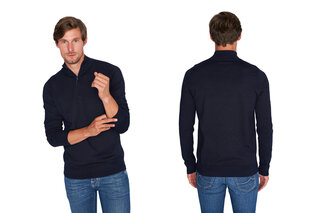 Stylish Mario Russo short-zip jumper — 3