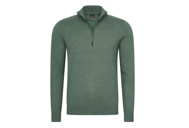Stylish Mario Russo short-zip jumper