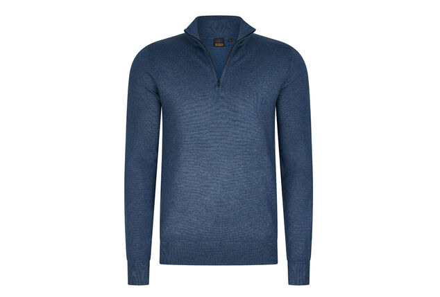 Stylish Mario Russo short-zip jumper