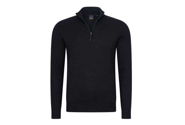 Stylish Mario Russo short-zip jumper