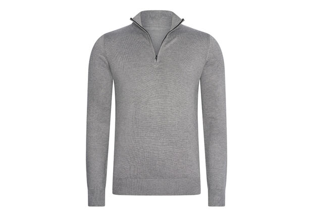 Stylish Mario Russo short-zip jumper