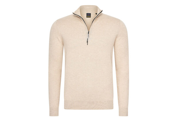 Stylish Mario Russo short-zip jumper