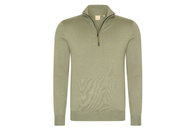 Stylish Mario Russo short-zip jumper