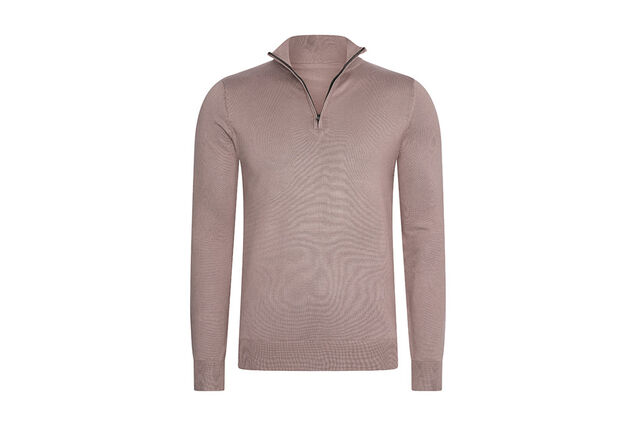 Stylish Mario Russo short-zip jumper